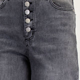 Stretch Denim Pants Button Fly