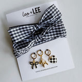 Gingham Shoe Charm Set