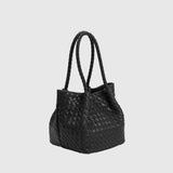Anahi Black Vegan Top Handle Bag
