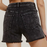 High Rise Denim Shorts