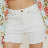 High Rise Denim Shorts