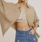 High Rise Denim Shorts