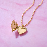 Mallory Rose Locket Gold