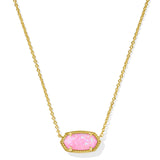 Elisa Necklace Gold Carnation Opal