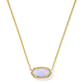 Elisa Necklace Gold Lilac Opal