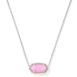 Elisa Necklace Silver Carnation Opal