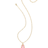 Elle Lattice Frame Long Necklace
