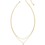 Joelle Multi Strand Necklace Gold Azalea Illusion