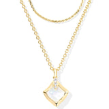 Joelle Multi Strand Necklace Gold Ivory MOP