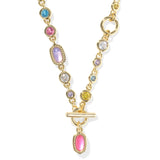 Mini Elisa Abbie Necklace Gold Multi Mix