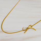 Bow Chain Necklace