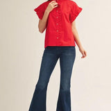 Tucker Ruffle Top