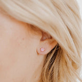 Alli Flower Screwback Stud Earrings