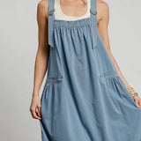 Suspender Midi Dress