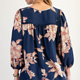 Floral 3/4 Sleeve Top