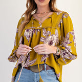 Floral 3/4 Sleeve Top