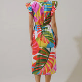 Breezy Palms Midi Dress
