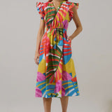 Breezy Palms Midi Dress