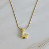 Bubble Initial Necklace