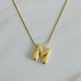 Bubble Initial Necklace