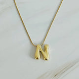 Bubble Initial Necklace