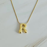 Bubble Initial Necklace