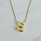 Bubble Initial Necklace