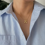 Bubble Initial Necklace