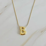 Bubble Initial Necklace