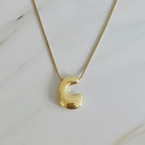 Bubble Initial Necklace
