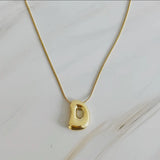 Bubble Initial Necklace