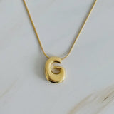 Bubble Initial Necklace