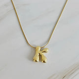 Bubble Initial Necklace