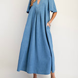 Denim Maxi Dress