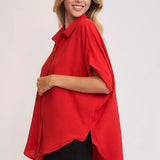 Button Down HI/LO Top