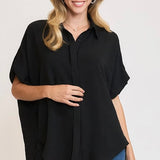 Button Down HI/LO Top