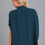 Button Down HI/LO Top