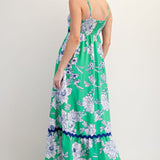 Ric Rac Floral Maxi Dress