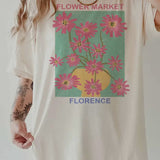 Flower Market Oversized Tee