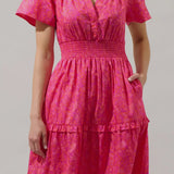 Poplin Tiered Maxi Dress