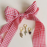 Gingham Shoe Charm Set