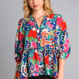 Floral Babydoll Blouse