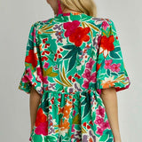 Floral Babydoll Blouse