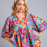 Floral Babydoll Blouse