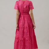 Poplin Tiered Maxi Dress