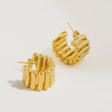 Nyla 18k Gold Plated Modern Hoop Earring