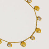 Sylvia Shell 18k Non-Tarnish Charm Necklace