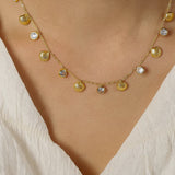 Sylvia Shell 18k Non-Tarnish Charm Necklace