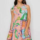 Coral Tropical Cotton Mini