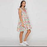 Summer Flower Mini Dress